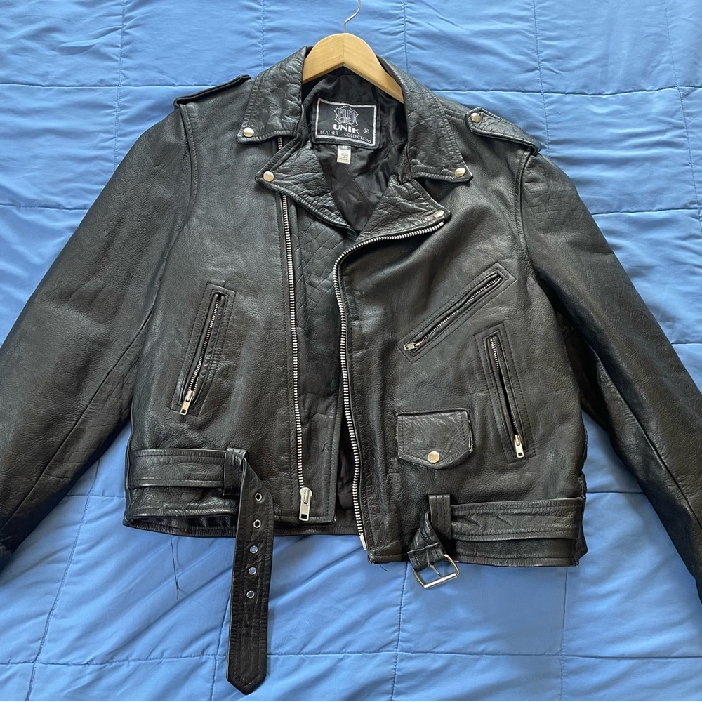 UNIK Vintage Black Motorcycle Jacket